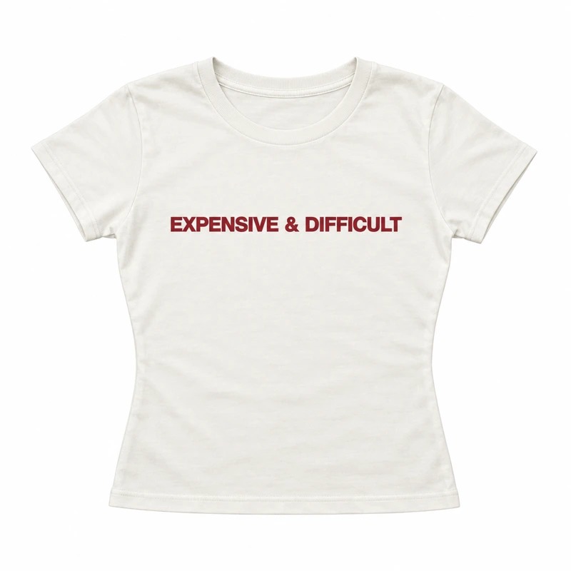 EXPENSIVE & DIFFICULT, White / Red
